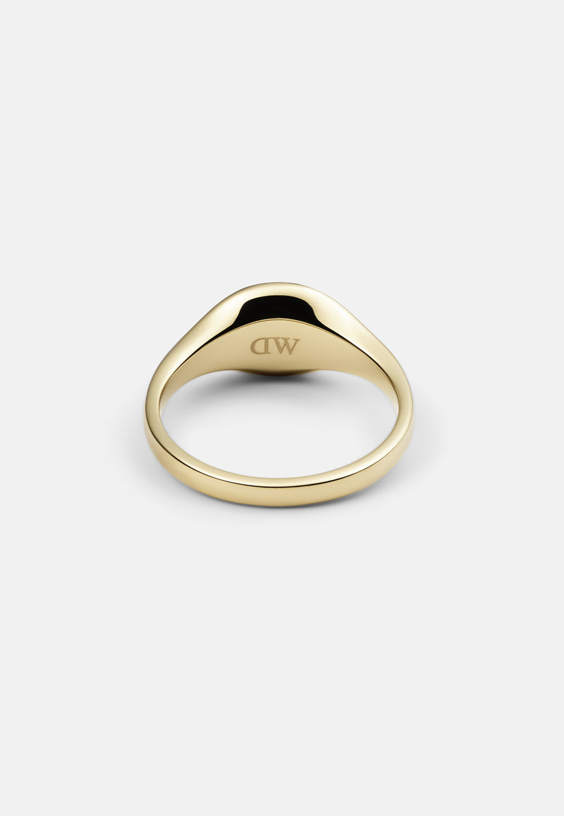 Anillo Clásico Mini Sello De Oro