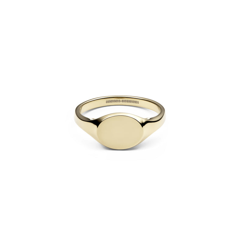 Anillo Clásico Mini Sello De Oro
