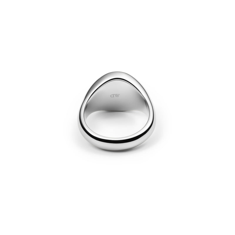 Anillo Clásico De Plata Con Sello