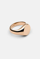 Anillo De Sello Clásico De Oro Rosa