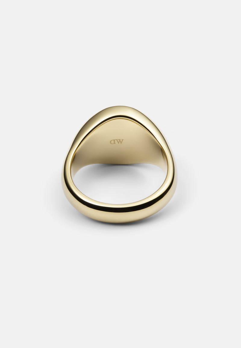 Anillo De Sello Clásico De Oro