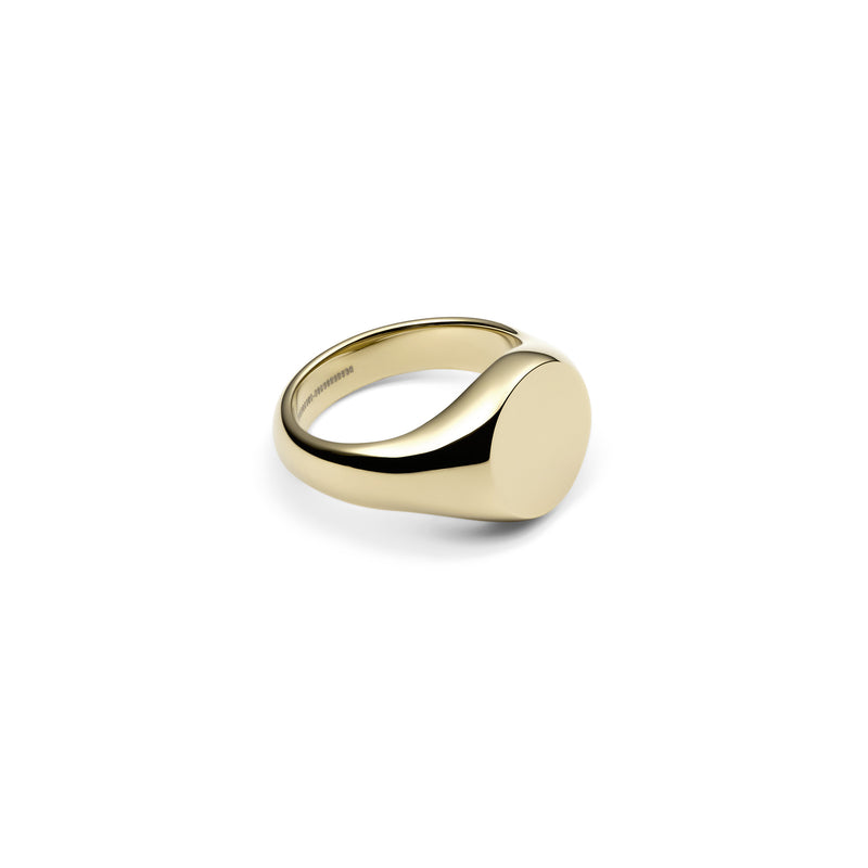 Anillo De Sello Clásico De Oro