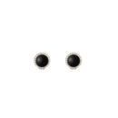 Audrey Black Aga Gold Earrings