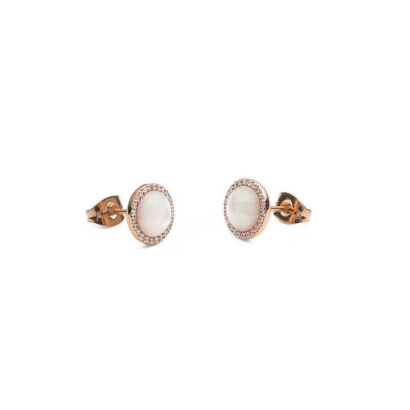 Pendientes Audrey Mop de Oro Rosa