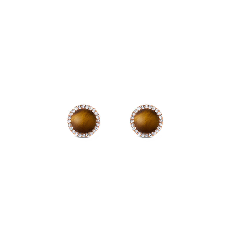 Audrey Tiger-e Rose Gold Earrings