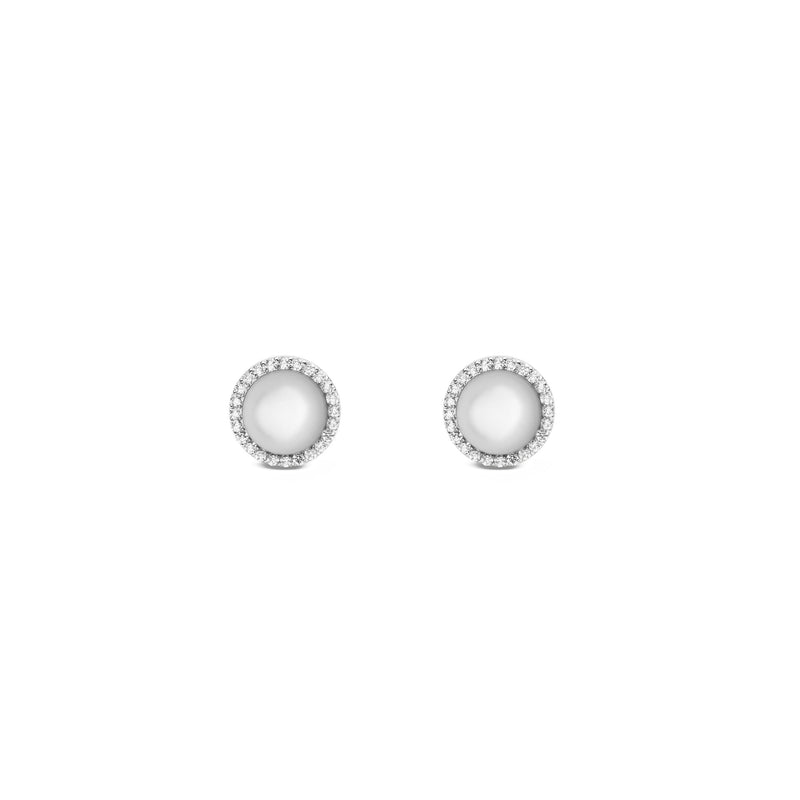 Audrey Mop Silver Earrings