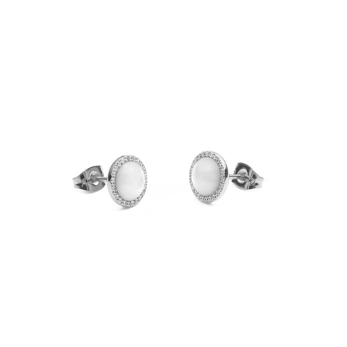Audrey Mop Silver Earrings