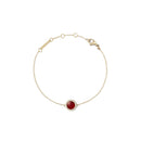 Audrey Red Aga Gold Bracelet