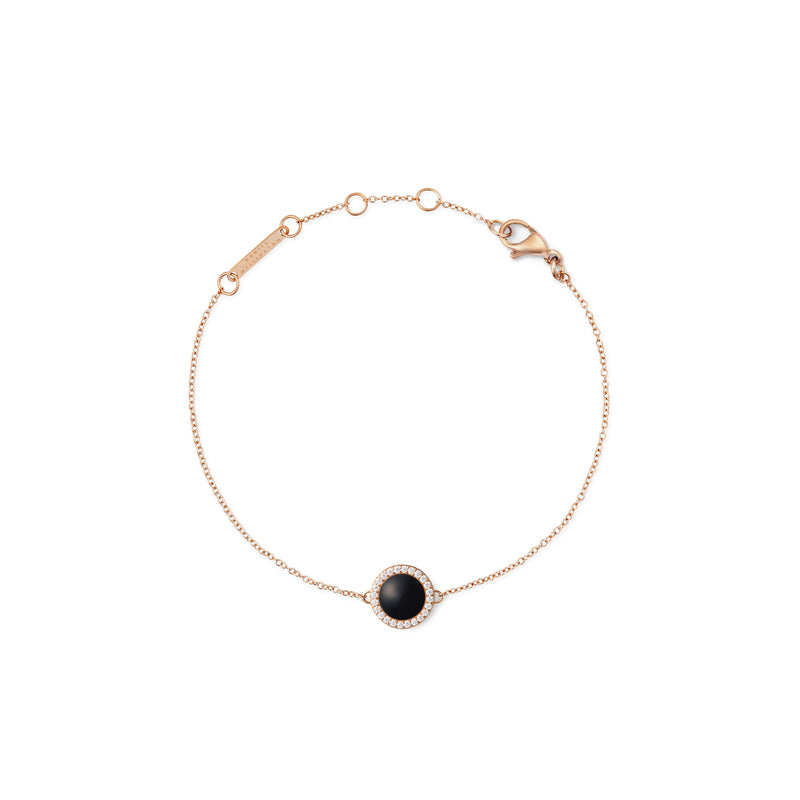 Bracelet Audrey Black Aga Rose Gold