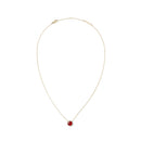 Audrey Red Aga Gold Necklace