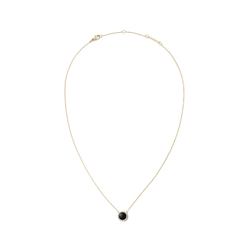 Audrey Black Aga Gold Necklace