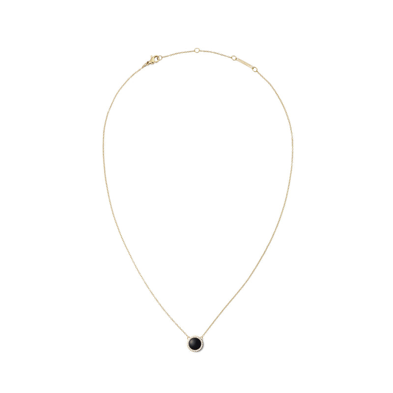 Audrey Black Aga Gold Necklace