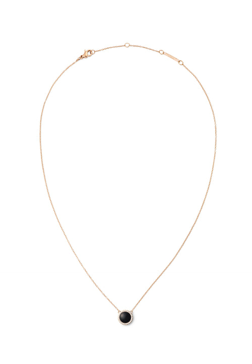 Collier Audrey Black Aga Rose Gold