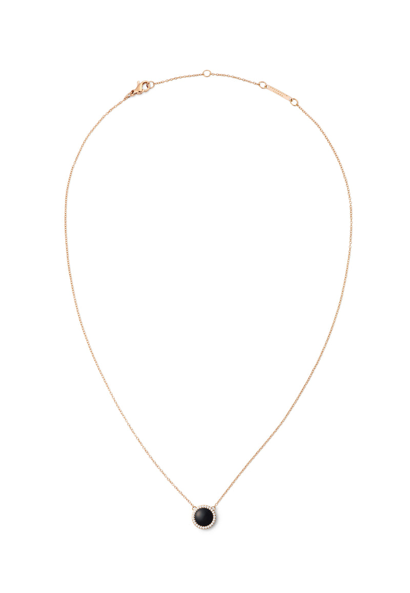 Collar Audrey Black Aga de Oro Rosa