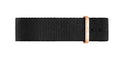 Reloj clásico Cornwall negro oro rosa