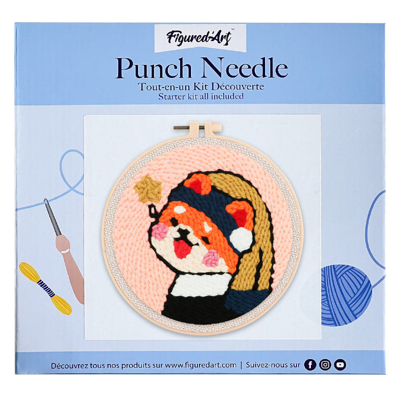 Punch Needle Fille À La Perle