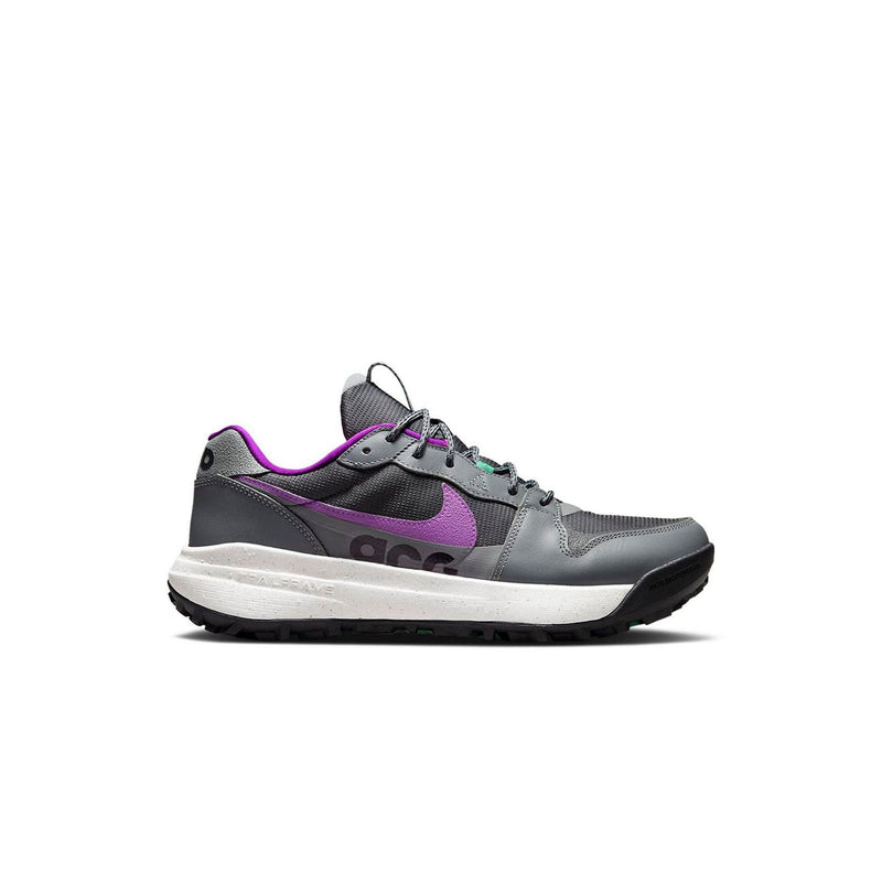 Nike Acg Lowcate Smoke Grey Dark Smoke Grey Vivid Purple - Gris