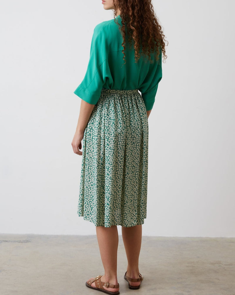Falda Azul - Verde