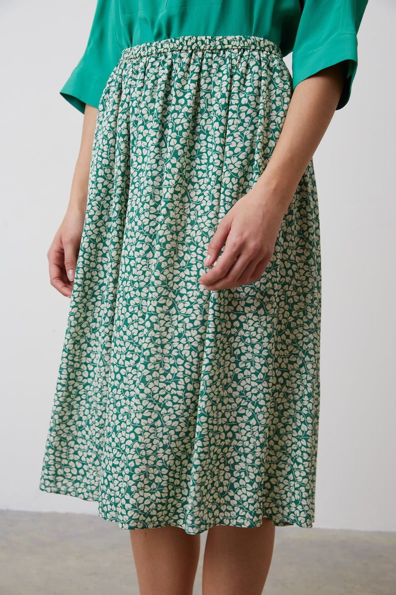 Falda Azul - Verde