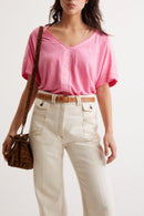 T-Shirt Agatha - Rose Vif