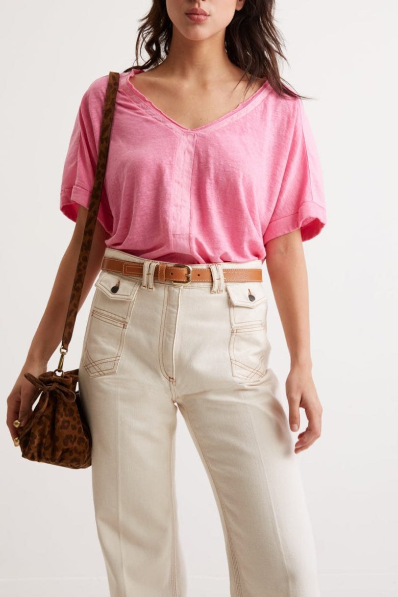 T-Shirt Agatha - Rose Vif