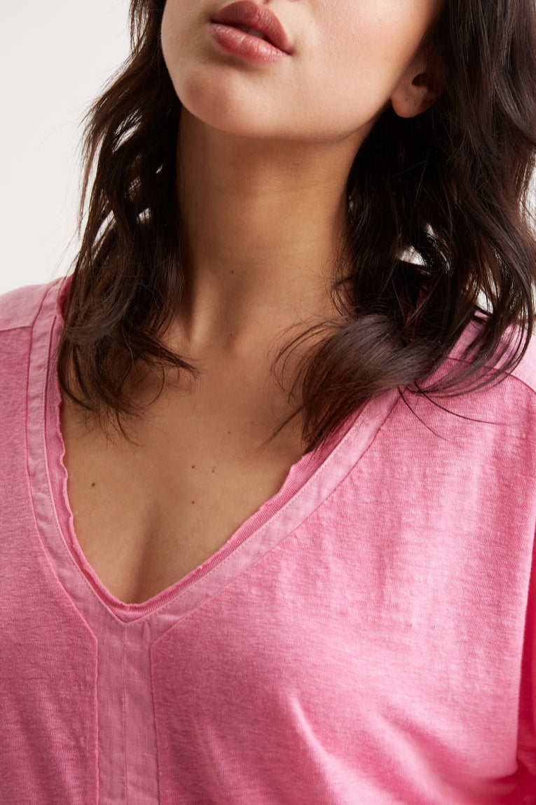 T-Shirt Agatha - Rose Vif