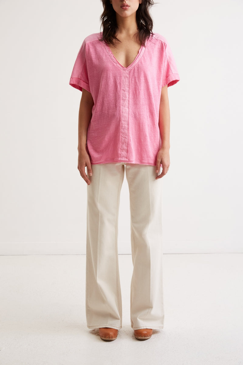 T-Shirt Agatha - Rose Vif