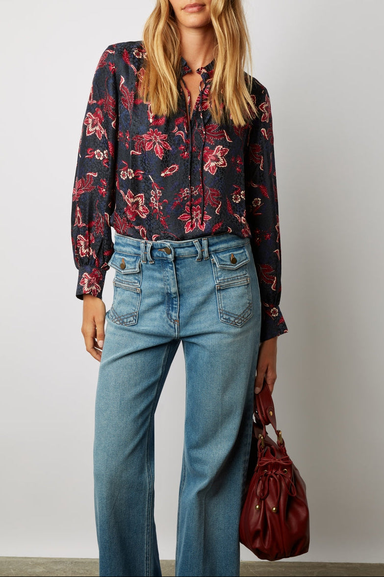 Chemisier - Top Cecile - Marine