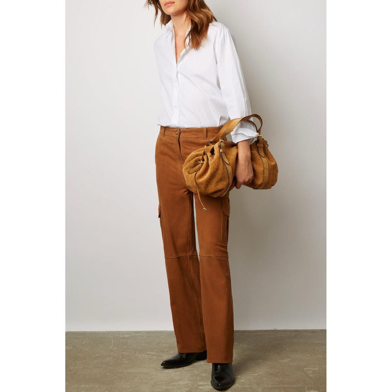 Pantalon Cuir Nailys - Caramel