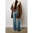 Manteau Peau Lainée Malissia - Cigare