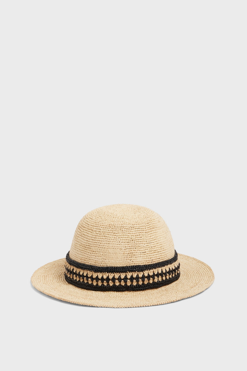 Chapeau Elya - Ficelle/Noir