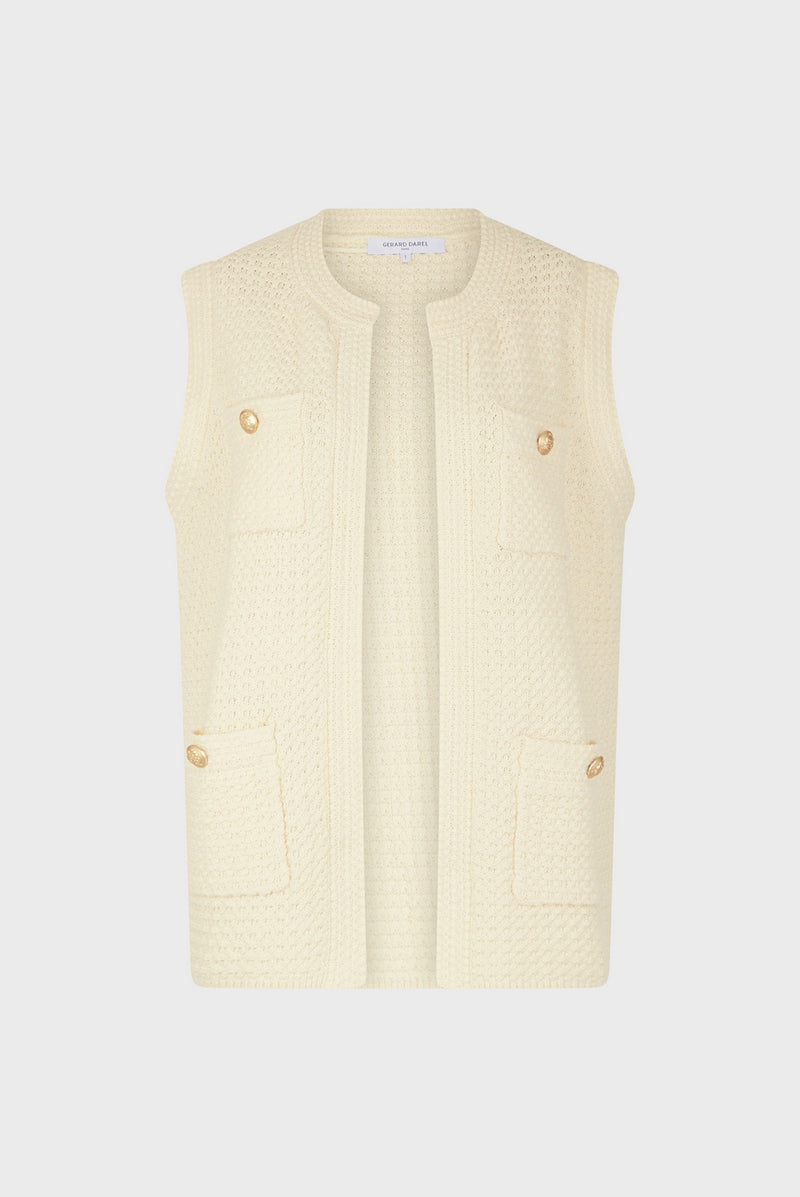 Pull - Gilet Lizzie - Ecru