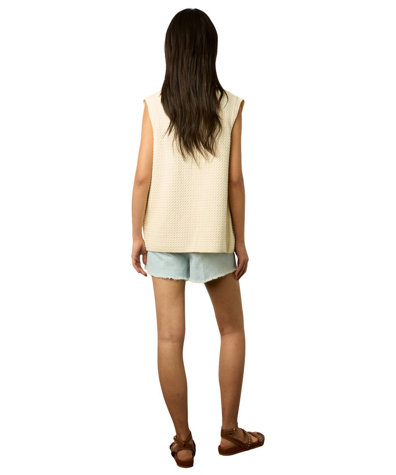 Pull - Gilet Lizzie - Ecru