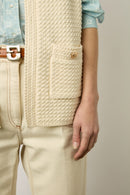 Pull - Gilet Lizzie - Ecru