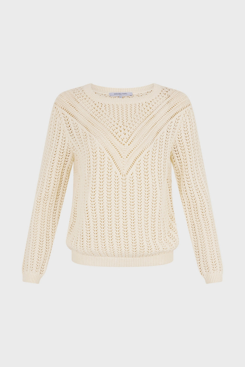 Pull - Gilet Leana - Ecru