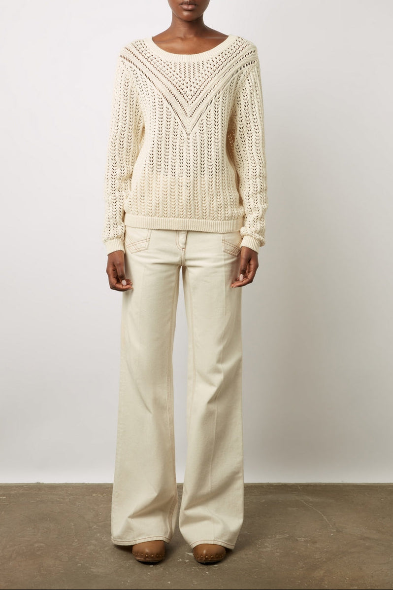 Pull - Gilet Leana - Ecru