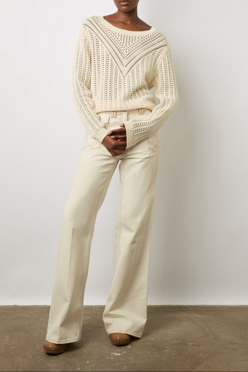 Pull - Gilet Leana - Ecru