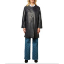 Veste Cuir Jemima - Marine