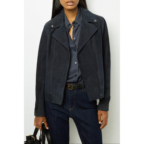 Veste Cuir Joceline - Marine