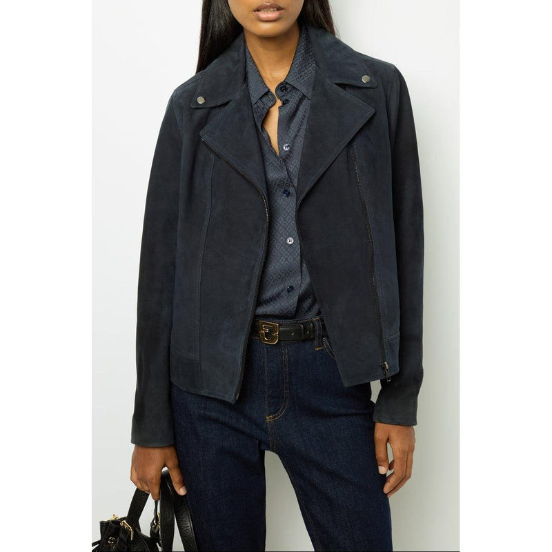 Veste Cuir Joceline - Marine