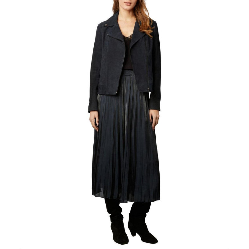 Veste Cuir Joceline - Marine