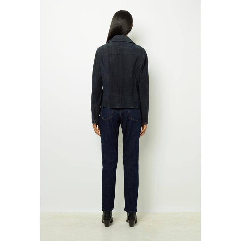 Veste Cuir Joceline - Marine