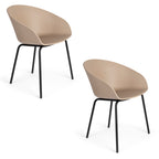 Void - Dining Room Armchair - Polypropylene Plastic - Latte Brown