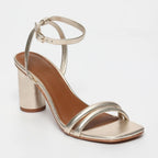 Daachayani Heeled Sandals - Platinium
