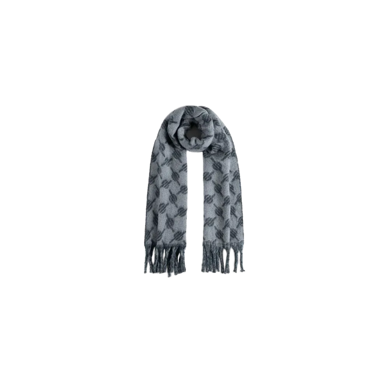 Daily Paper - Echarpe Scarf Riyo Monogram Sky Captain Blue - Bleu