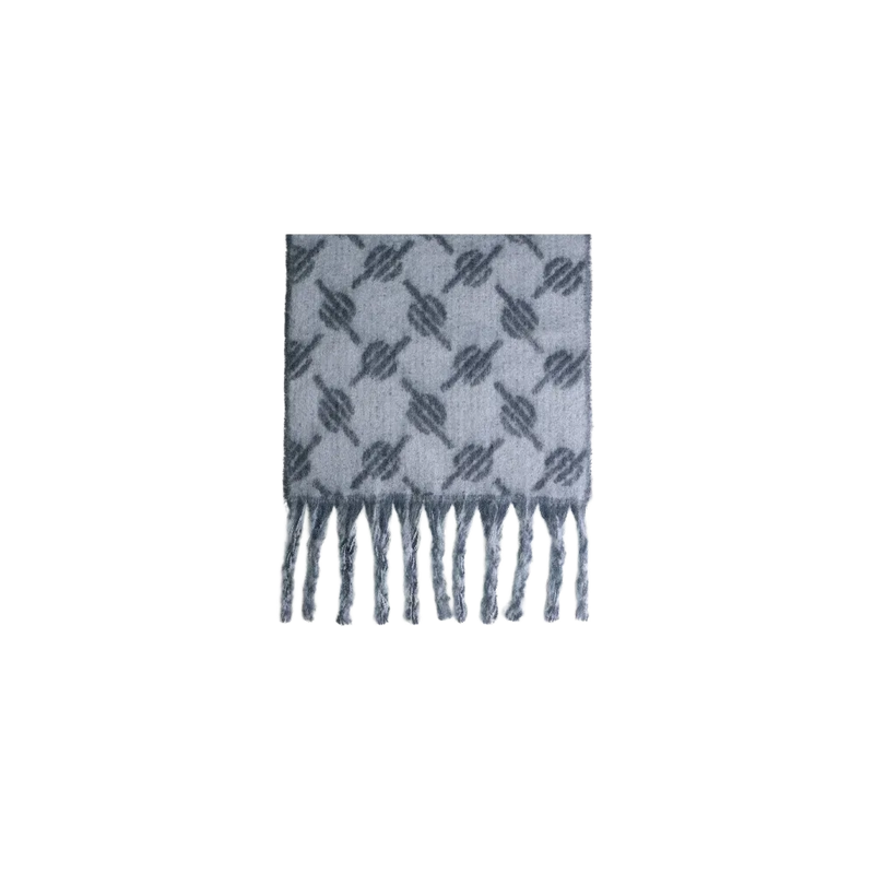 Daily Paper - Echarpe Scarf Riyo Monogram Sky Captain Blue - Bleu