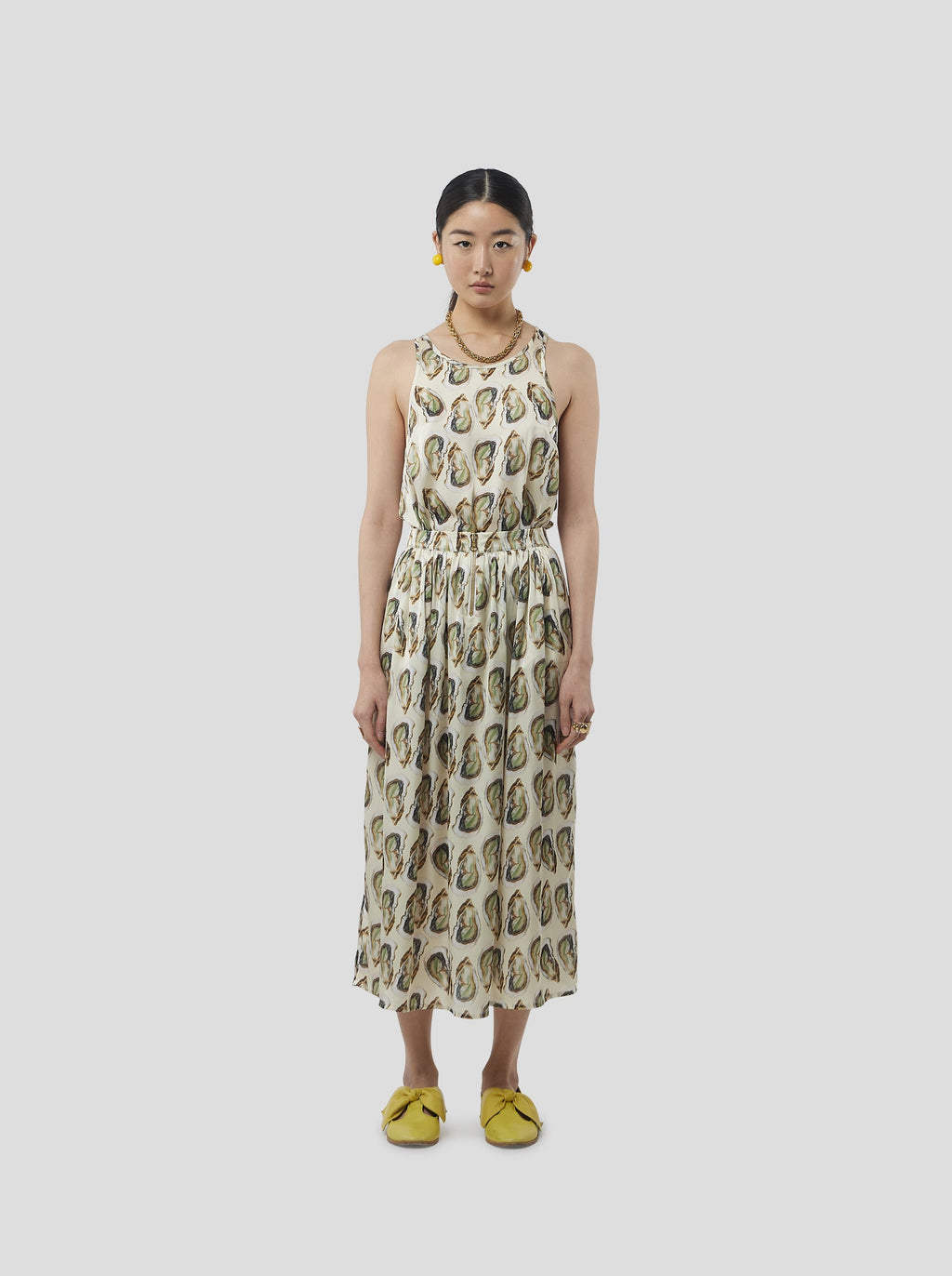 Top Deva Top In Lustruous Oyster Print