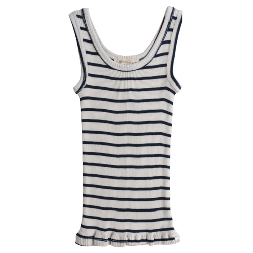Camiseta de tirantes térmica Billund de seda sin costuras en seda y algodón - Marinero - Selección Minimalisma disponible en amaetc.com, concept store ecológico para niños