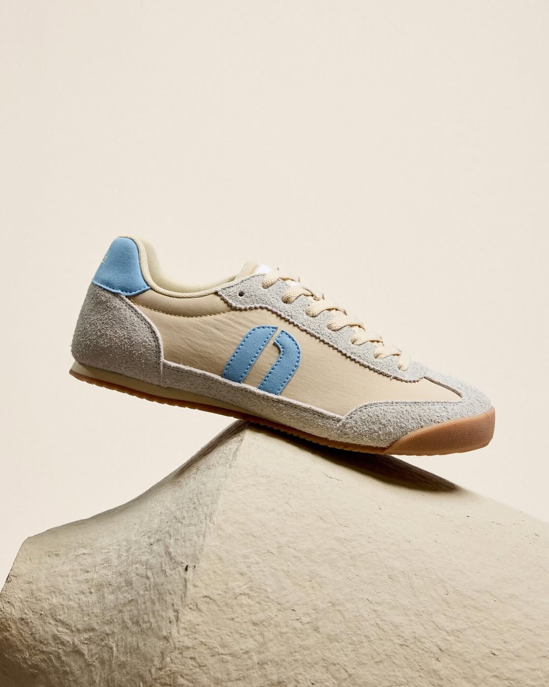 Baskets Basses Riya - Beige Bleu