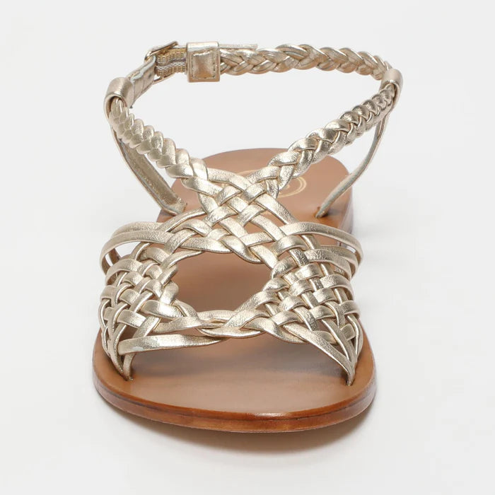 Deepti Sandals - Gold Goat Leather - Gold